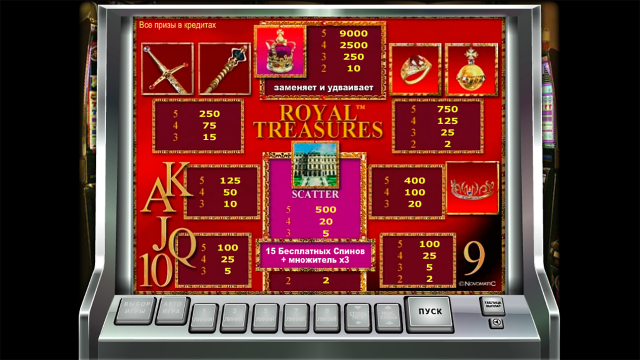 Игровой интерфейс Royal Treasures 1
