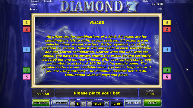 Бонусная игра Diamond 7 6