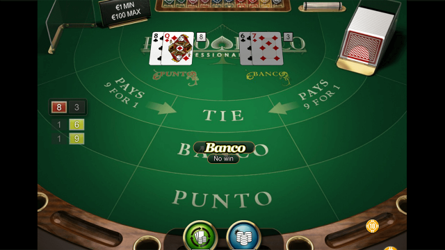 Бонусная игра Punto Banco Professional Series 4