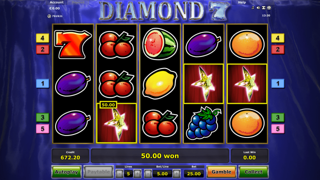 Игровой интерфейс Diamond 7 8