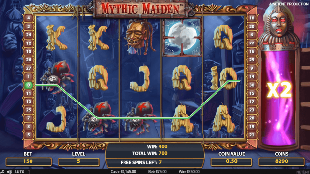 Характеристики слота Mythic Maiden 10