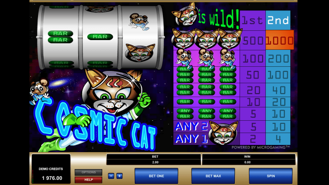 Игровой интерфейс Cosmic Cat 9